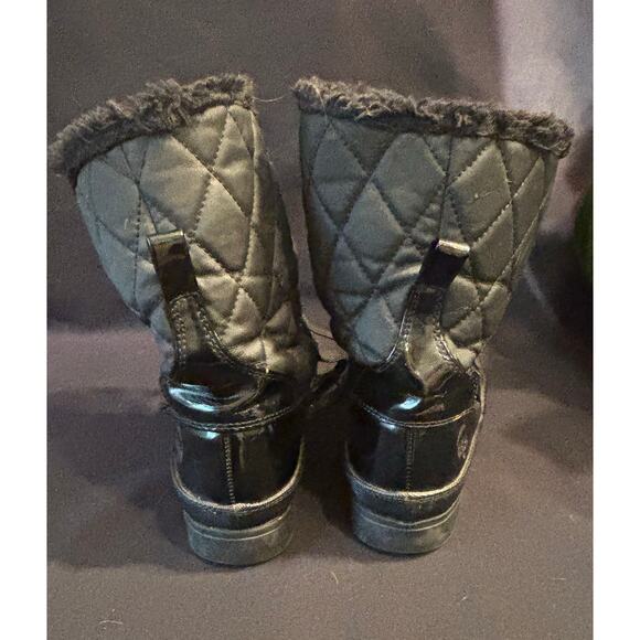 Women’s Totes Crystal Black Waterproof Winter Boots Shoes Quilted, size 8 - Picture 7 of 7